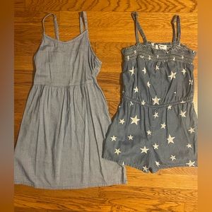 Old Navy Chambray Denim Dress and Romper Bundle size M